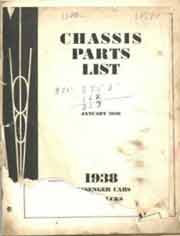 38 CHASIS  PARTS LIST