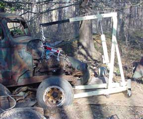 putting engine in 1939 truck